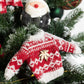 J-Line Kerstboom Hangers Trui Zwart Rood Set 2