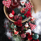 J-Line Kerstboom Hangers Trui Zwart Rood Set 2