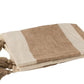 J-Line Zomers Plaid Bruin Beige Flosjes