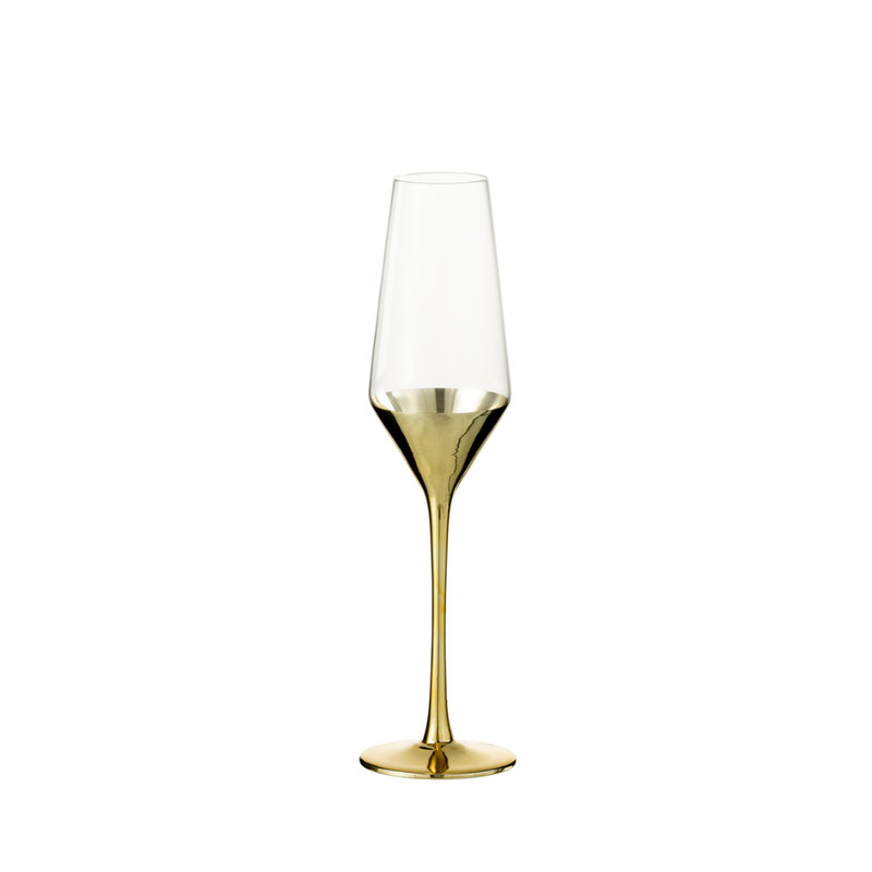 Luxe Champagneglas Goud Glas