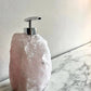 Edelsteen Zeepdispenser Zilver Roze