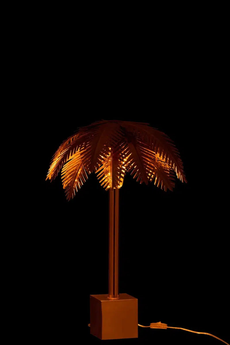 J-Line Tafellamp Palmboom Messing