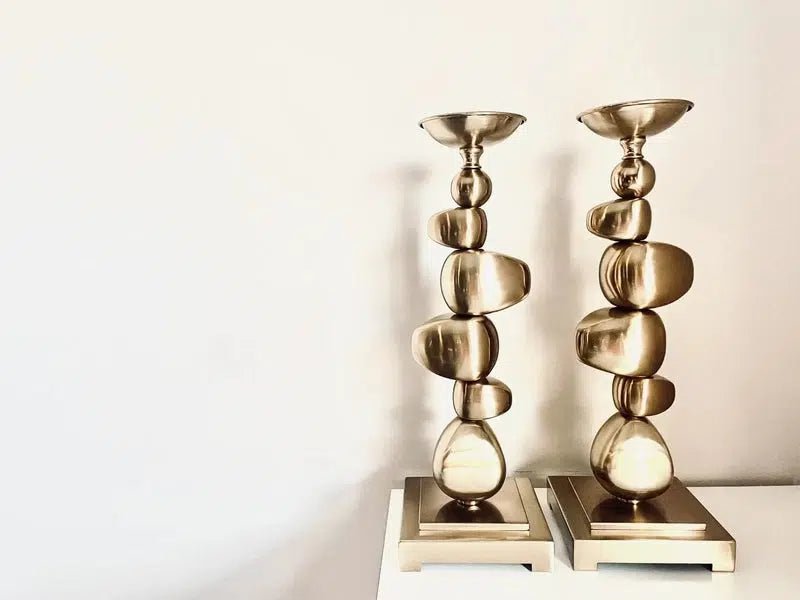 Kandelaar Goud Met Bollen