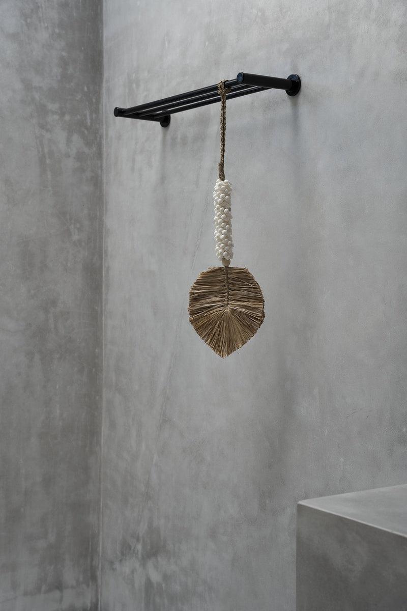 Raffia & Schelpen Hangdecoratie Wit Naturel