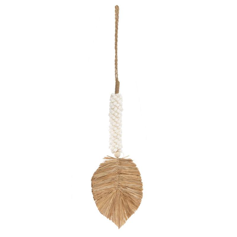 Raffia & Schelpen Hangdecoratie Wit Naturel