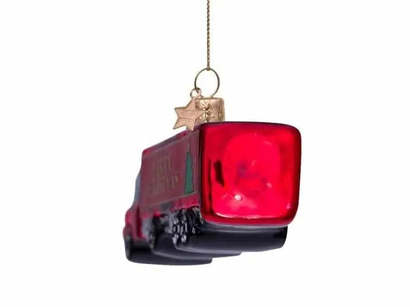 Rode Vrachtwagen Kersthanger Vondels