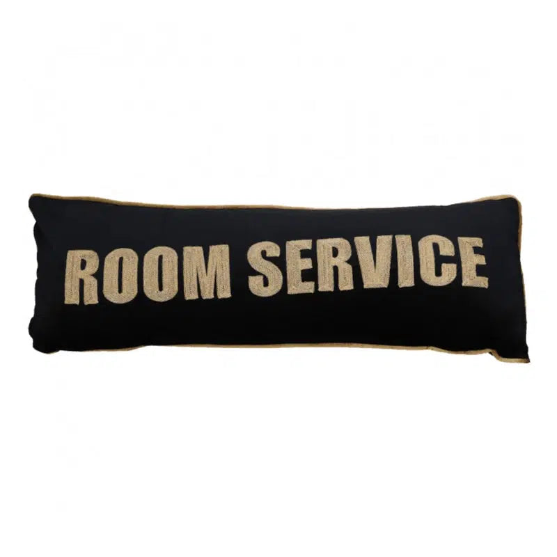 Velvet Kussen Zwart Room Service